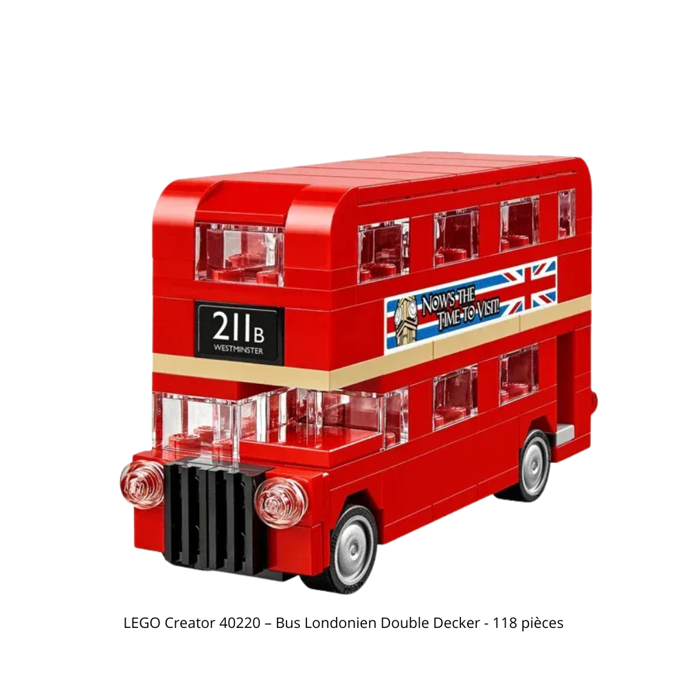 LEGO Creator 40220 – Bus Londonien Double Decker - 118 pièces