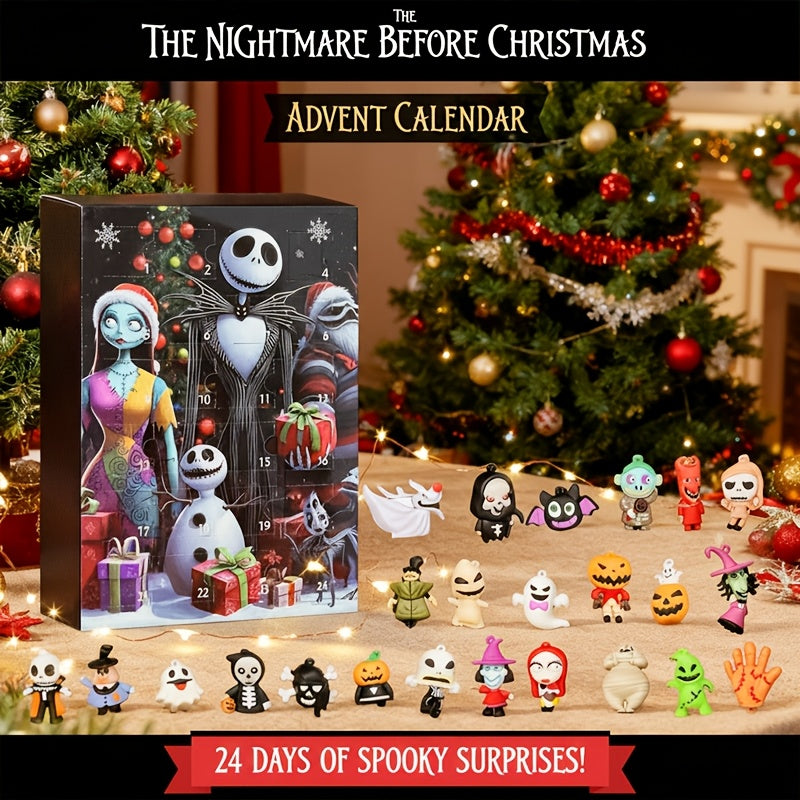 24pcs Disney Nightmare Before Christmas Advent Calendar 2025 – Official Tim - Inspired Collection