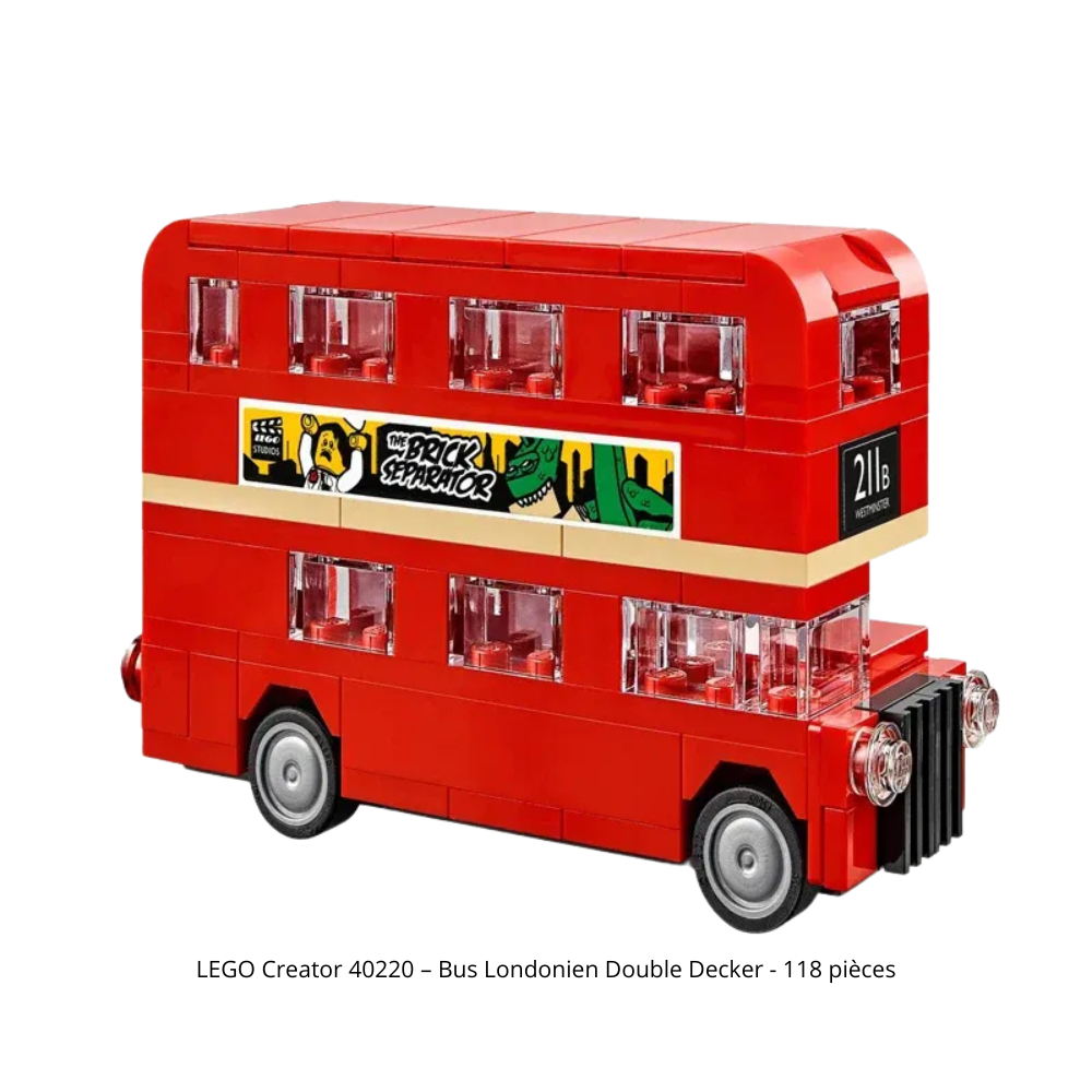 LEGO Creator 40220 – Bus Londonien Double Decker - 118 pièces