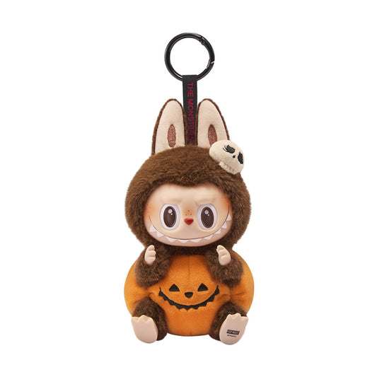 POP MART Happy Halloween Party – Pendentif Citrouille Assise Peluche Vinyle