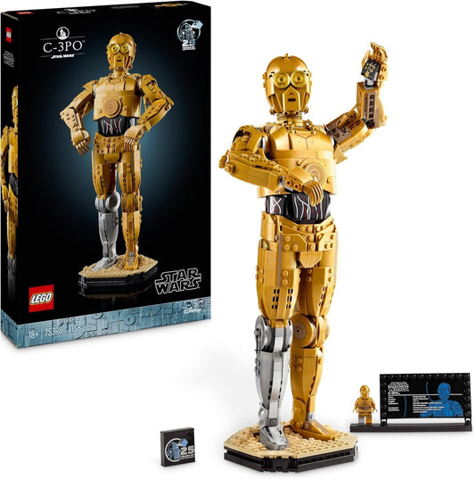 LEGO Star Wars – C-3PO à Construire (75398) – Set Collector 1138 pièces