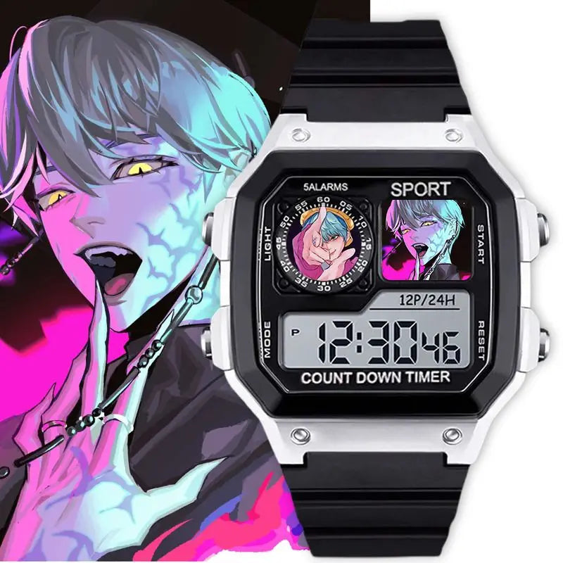 KPop Demon Hunters LED montres numériques Anime femmes montre électronique bracelet en Silicone dessin animé Sport de plein air montre-bracelet horloge cadeaux