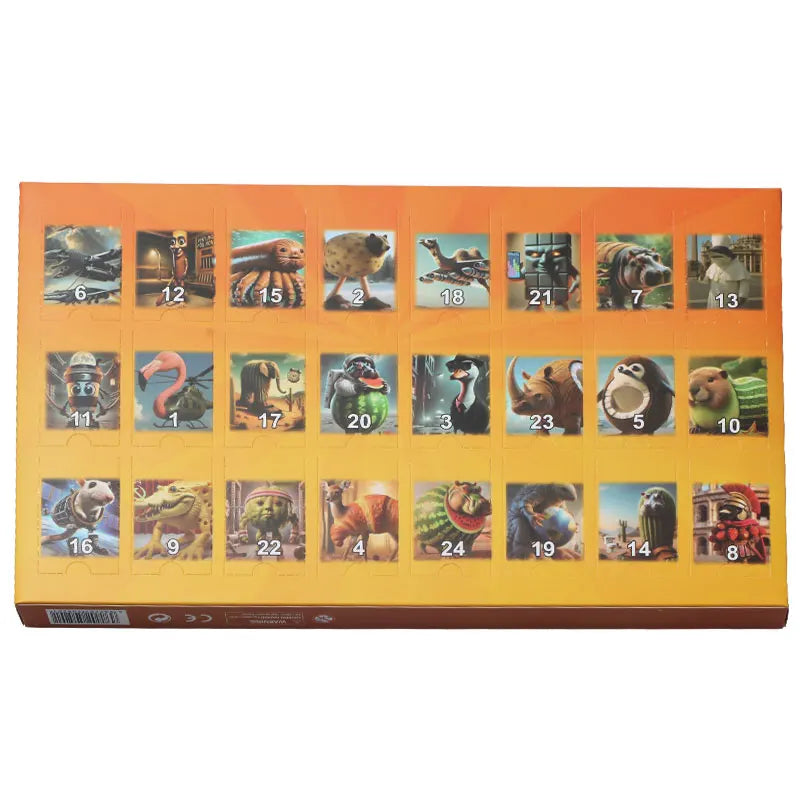 Italian Brainrot Calendrier de l’Avent 24 Figurines PVC Noël Tralala