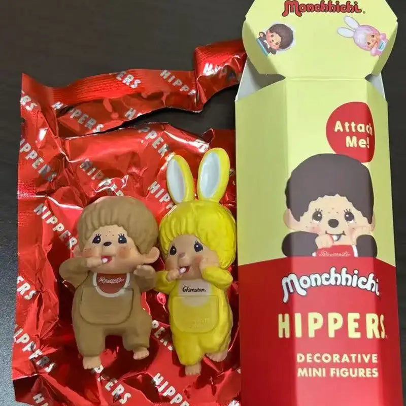 Sonny Angel x Monchhichi Figurine Hippers Kawaii à Ventouse