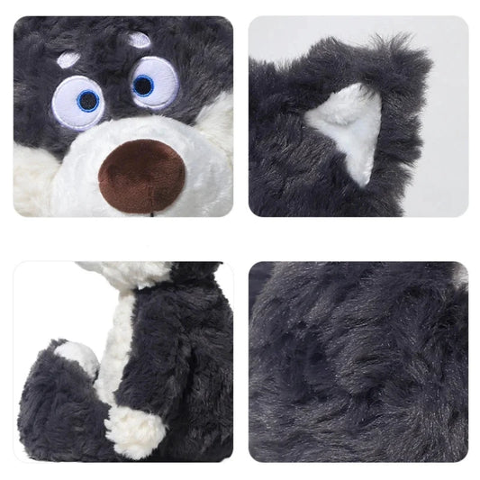 Peluche Loup Gris et Blanc 40 cm