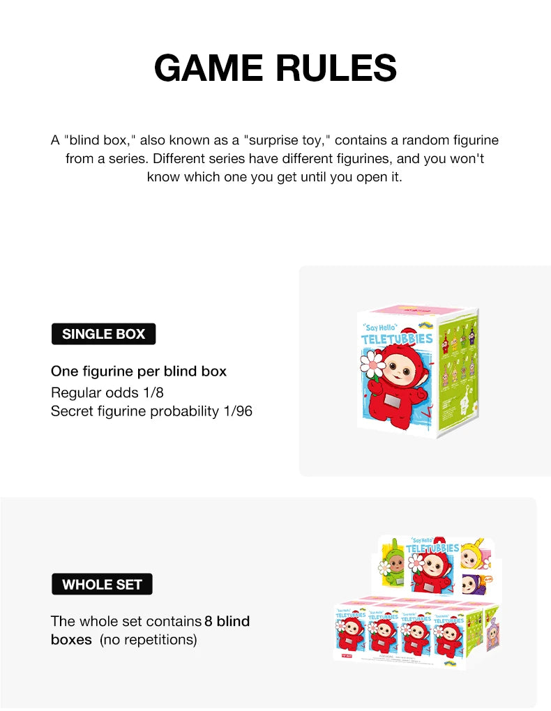 POP MART – Teletubbies Say Hello Series – Figurine Blind Box