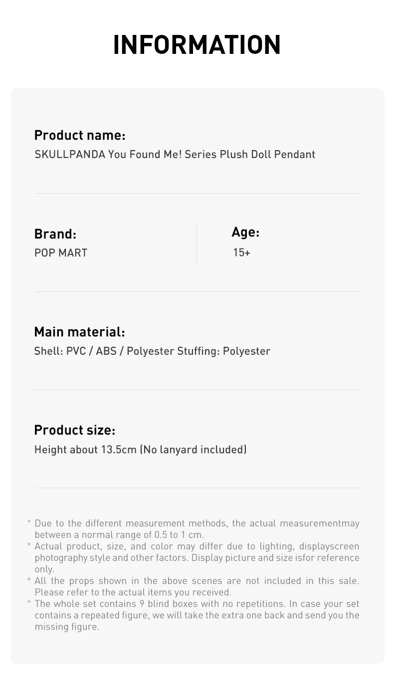 POP MART Combo SKULLPANDA You Found Me! + Mirage Blind Box