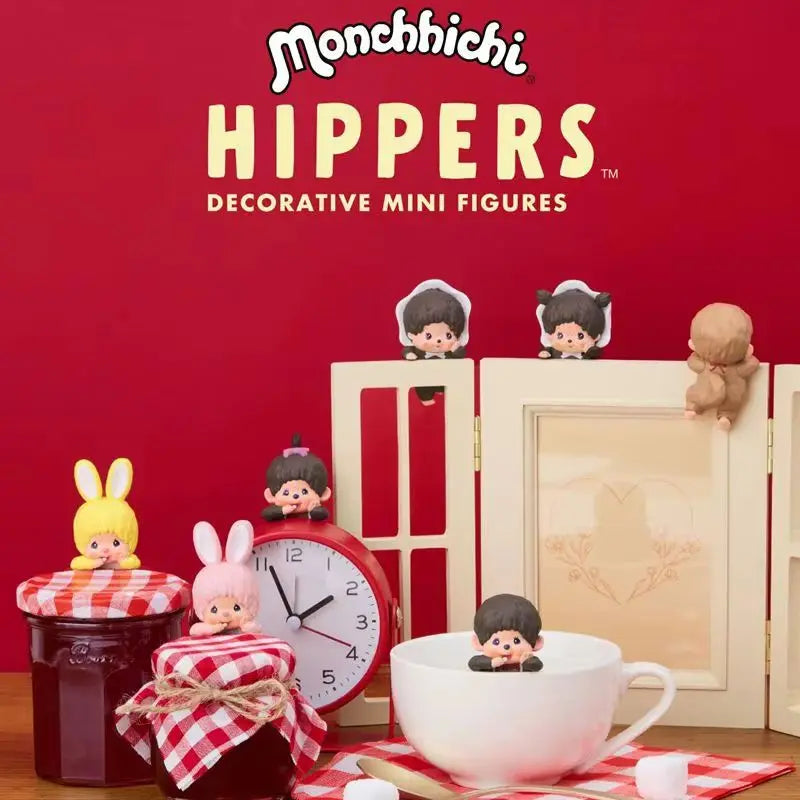 Sonny Angel x Monchhichi Figurine Hippers Kawaii à Ventouse