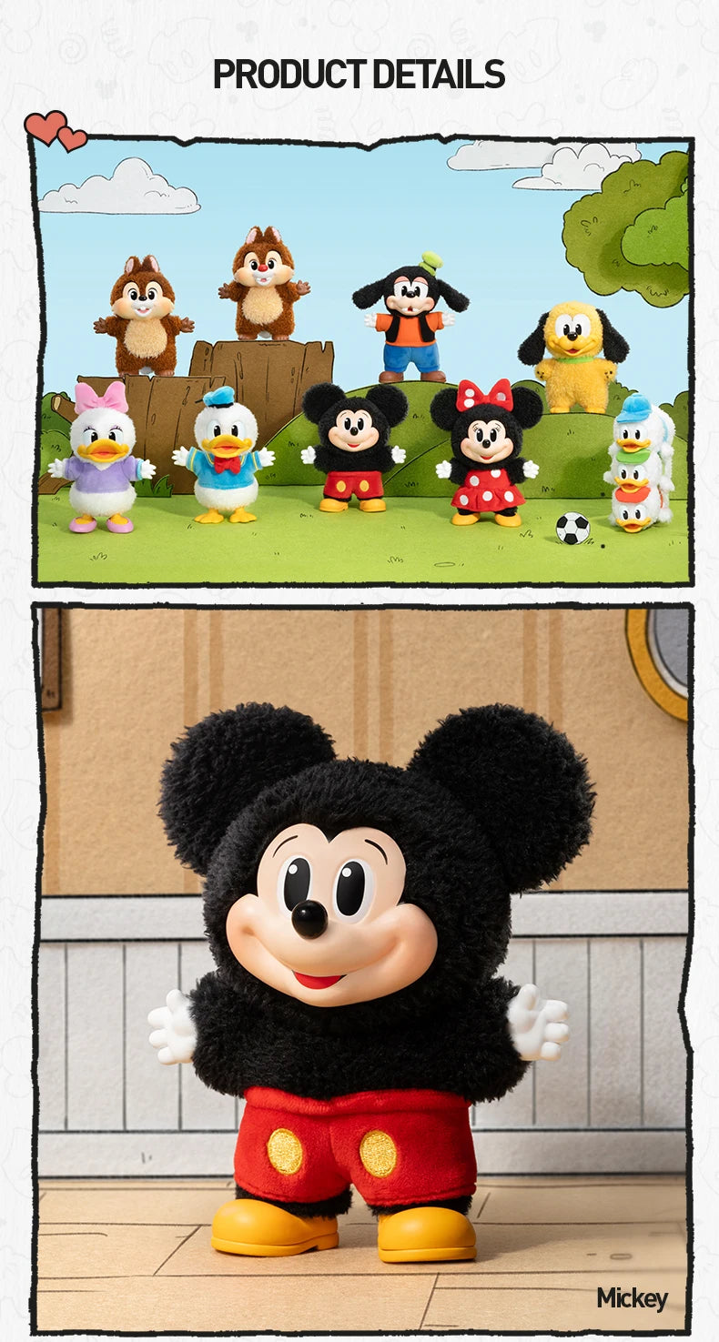 POP MART Disney Mickey Family Figurine Surprise Blind Box Kawaii