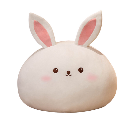 Coussin Peluche Lapin Fluffy – Ultra Doux & Kawaii