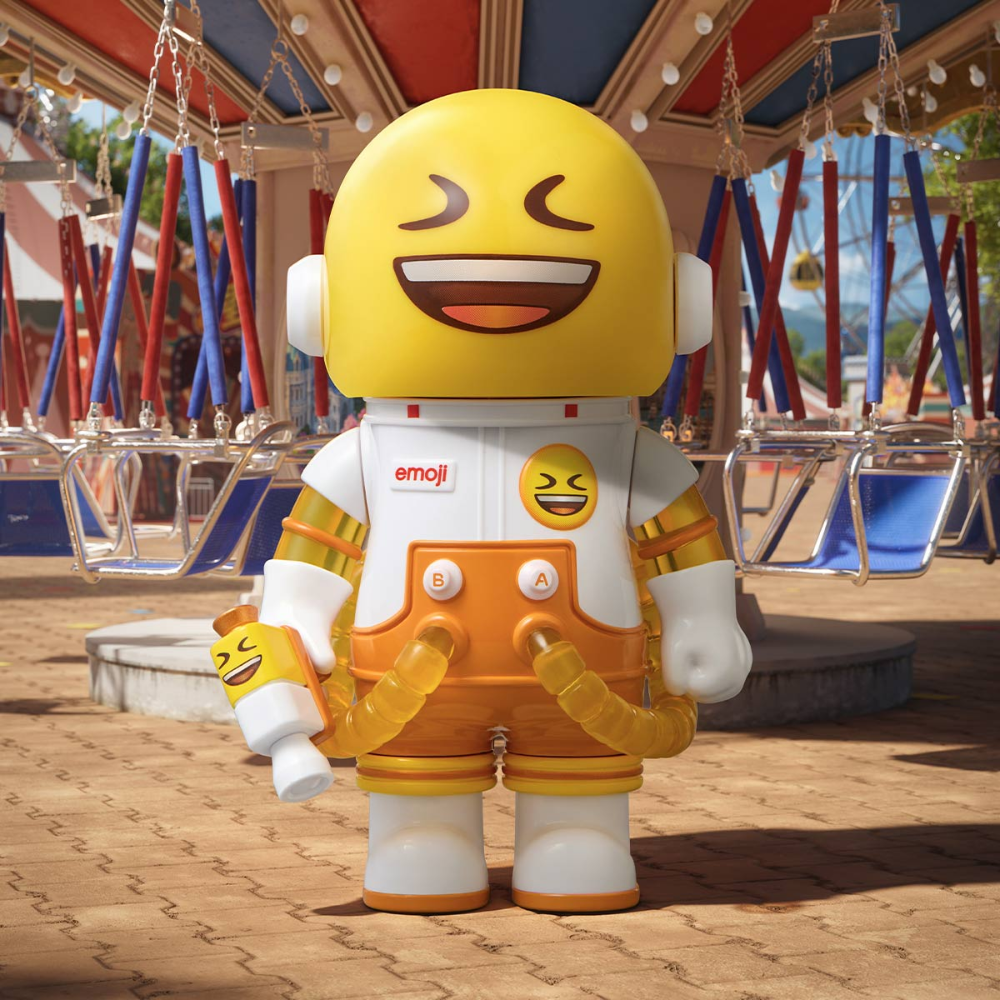 MEGA SPACE MOLLY 100% × emoji™ – Figurine Blind Box POP MART