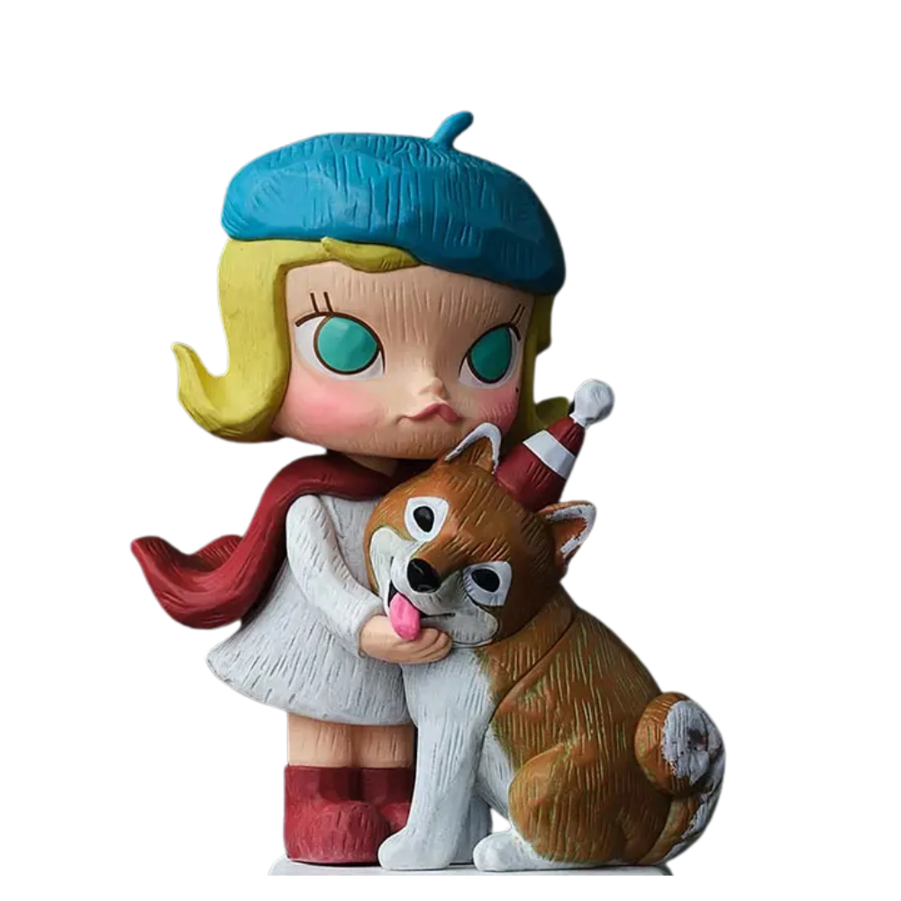 POP MART MOLLY Anniversary Statues – Figurine Rétro Blind Box