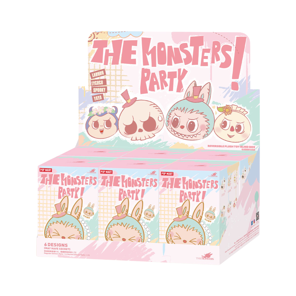 THE MONSTERS Party – Surprise reversible plush!