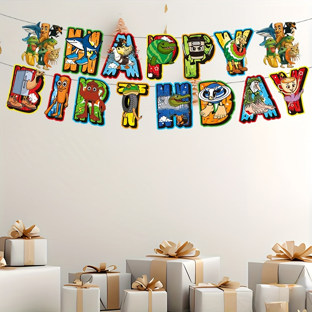 Lot de 15 Bannières Anniversaire - Fête - Italian Brain Rot - Roblox