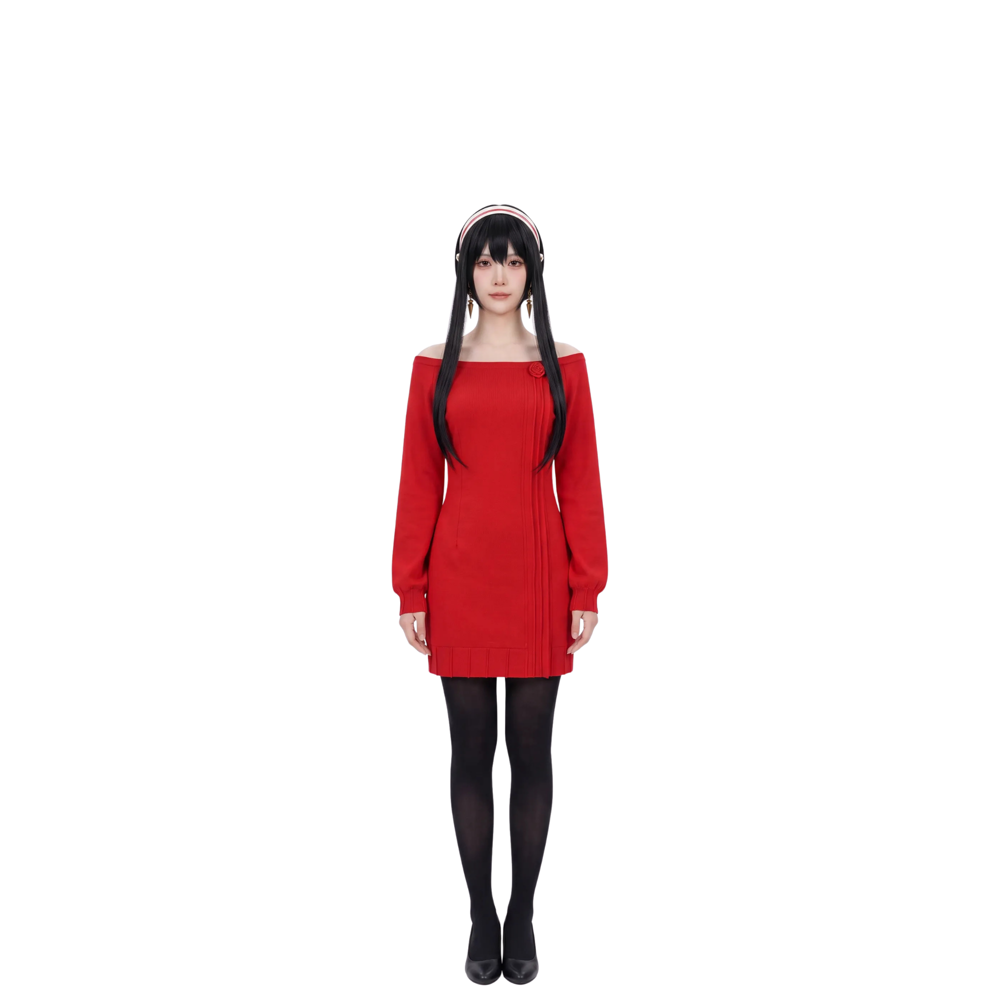 Costume Cosplay Yor Forger – Spy x Family – Robe Rouge
