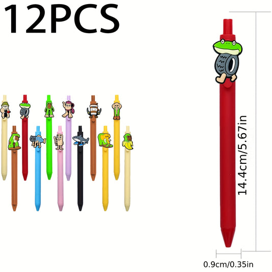 "Set 12 Figurines & Stylos Brainrot – Tung Sahur x Tralalero