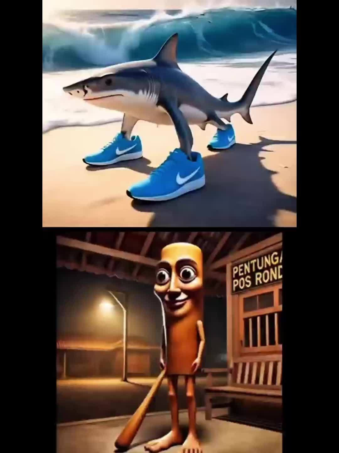 Tung Sahur Tralalero Stick Jeu De Construction 1000 Pièces ABS Collection Tralalero