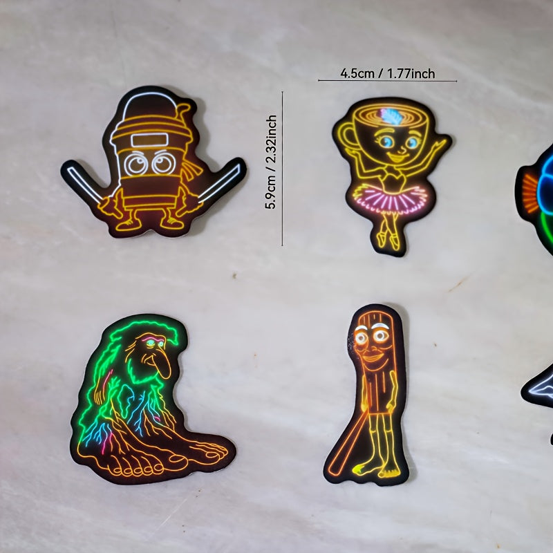 Stickers Cartoon 50pcs ou 250pcs – Effet Néon Italian Brainrot - Roblox