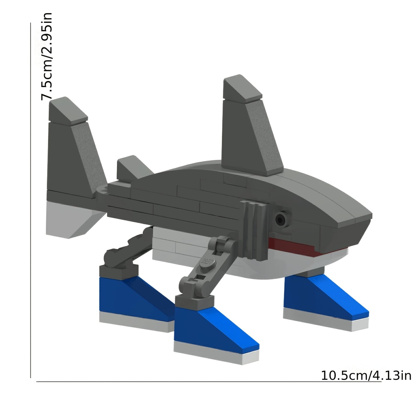 Set 6-en-1 Figurines à Construire – Série Tralalero Tung Sahur – Blocs Brainrot Collectors