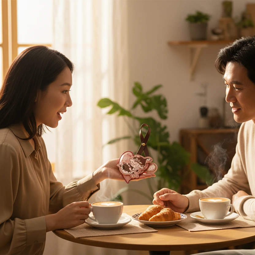 POP MART DIMOO Crush on Coffee – Pendentifs Parfumés