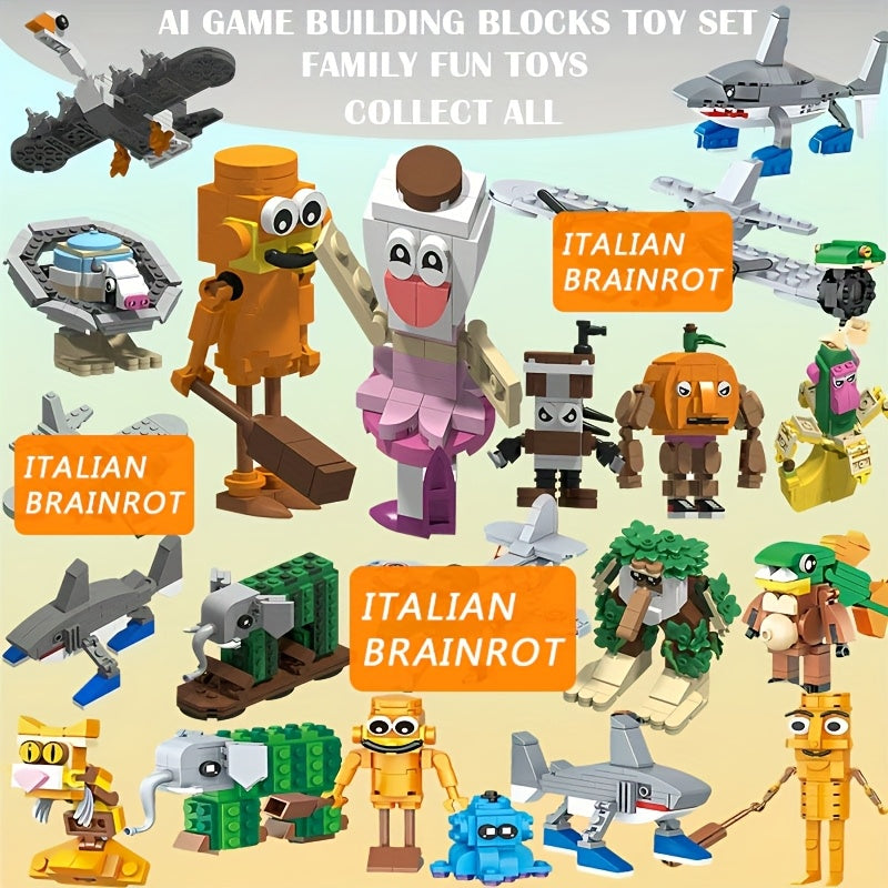 Tung Sahur Stick Tralalero – Jeu de Construction – 1000 Pièces