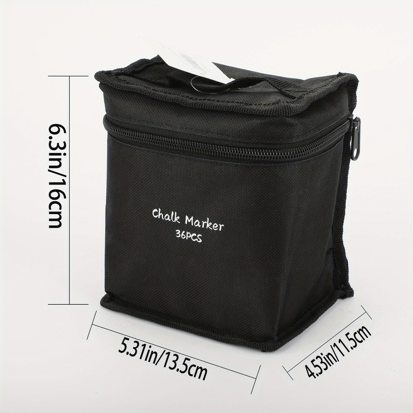 36 Marqueurs Craie Effaçables à l’Eau – Pointes Réversibles Biseautée/Ronde – Pour Tableau, Vitre, Miroir – Encre Lavable