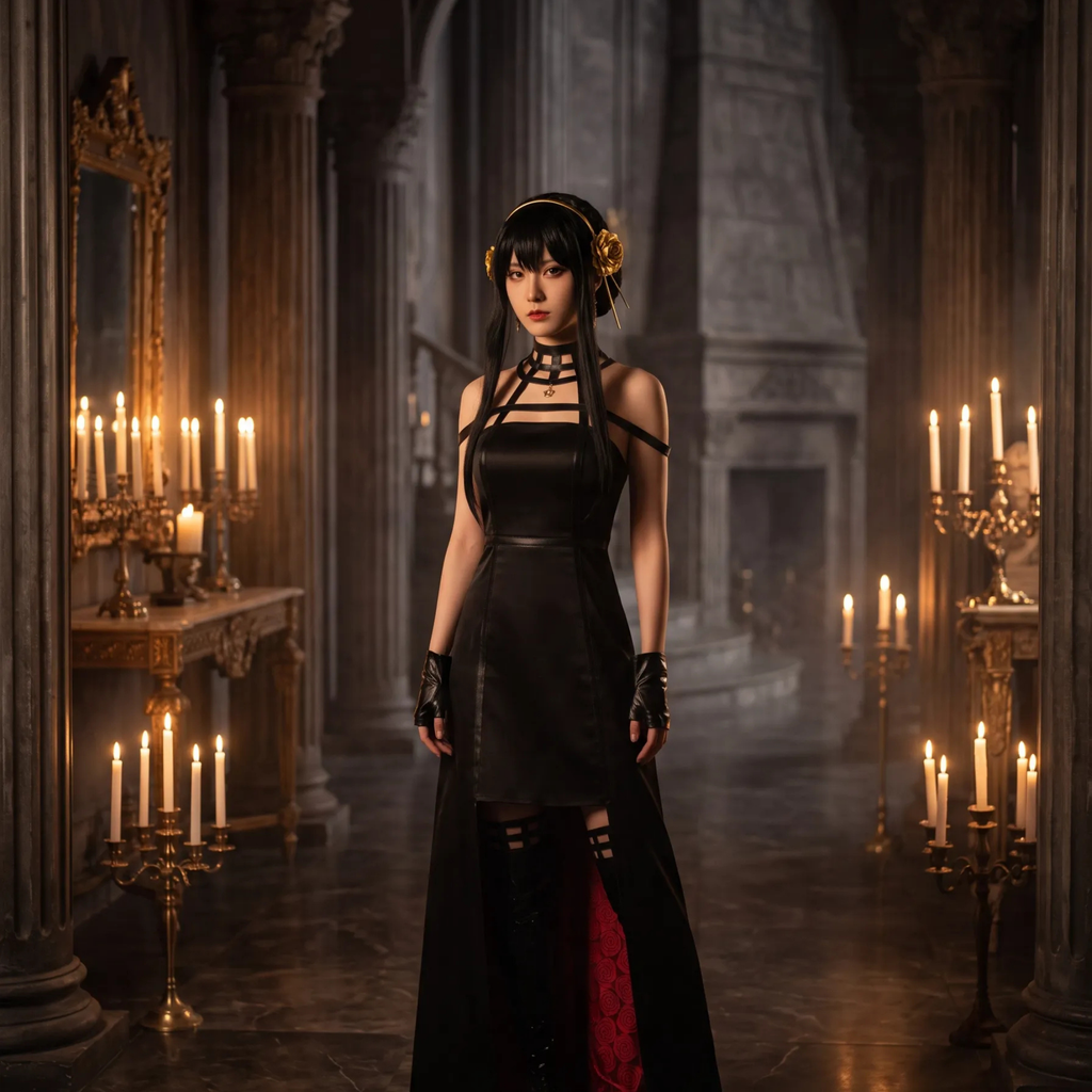Costume Cosplay Yor Forger – Spy x Family – Robe Noire