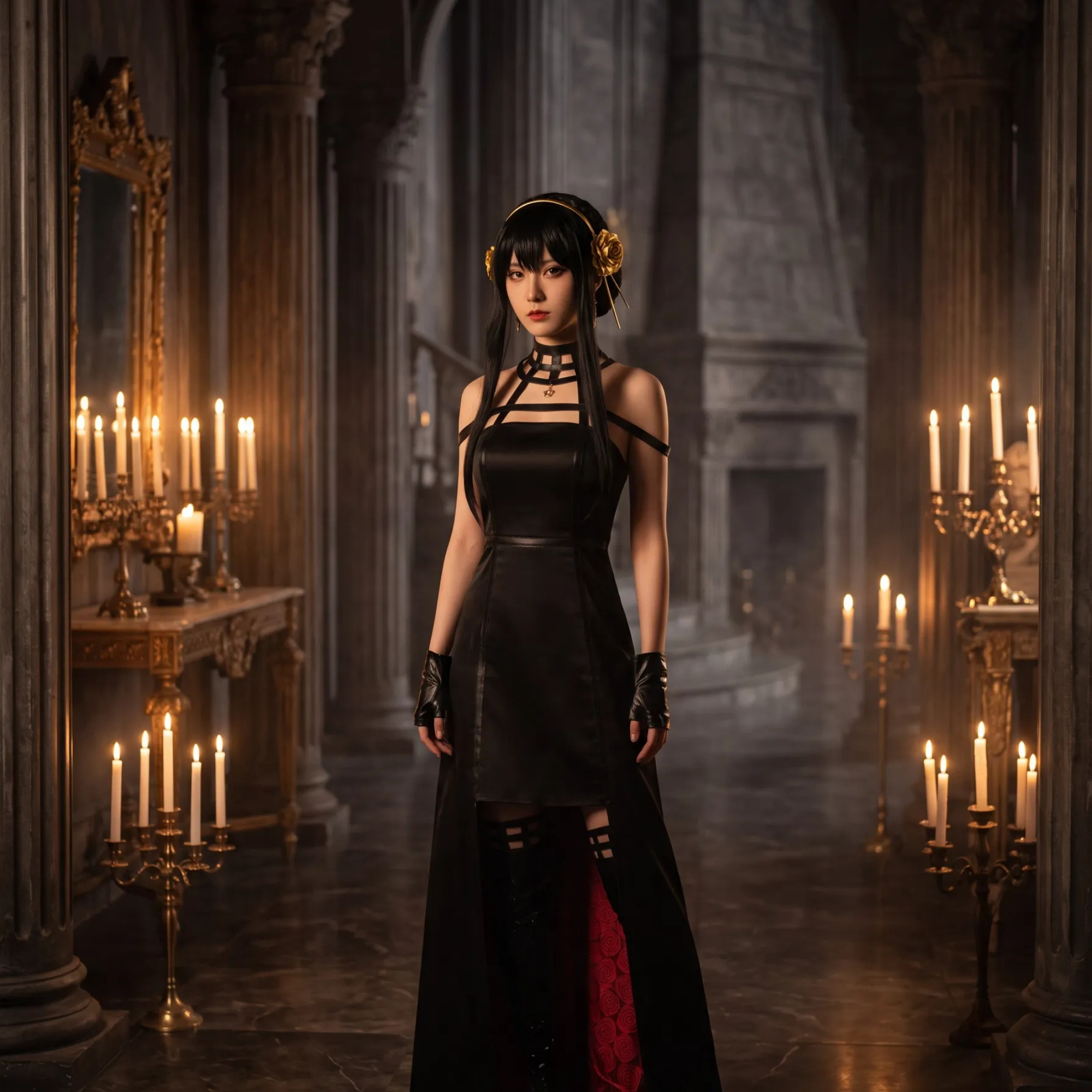 Costume Cosplay Yor Forger – Spy x Family – Robe Noire