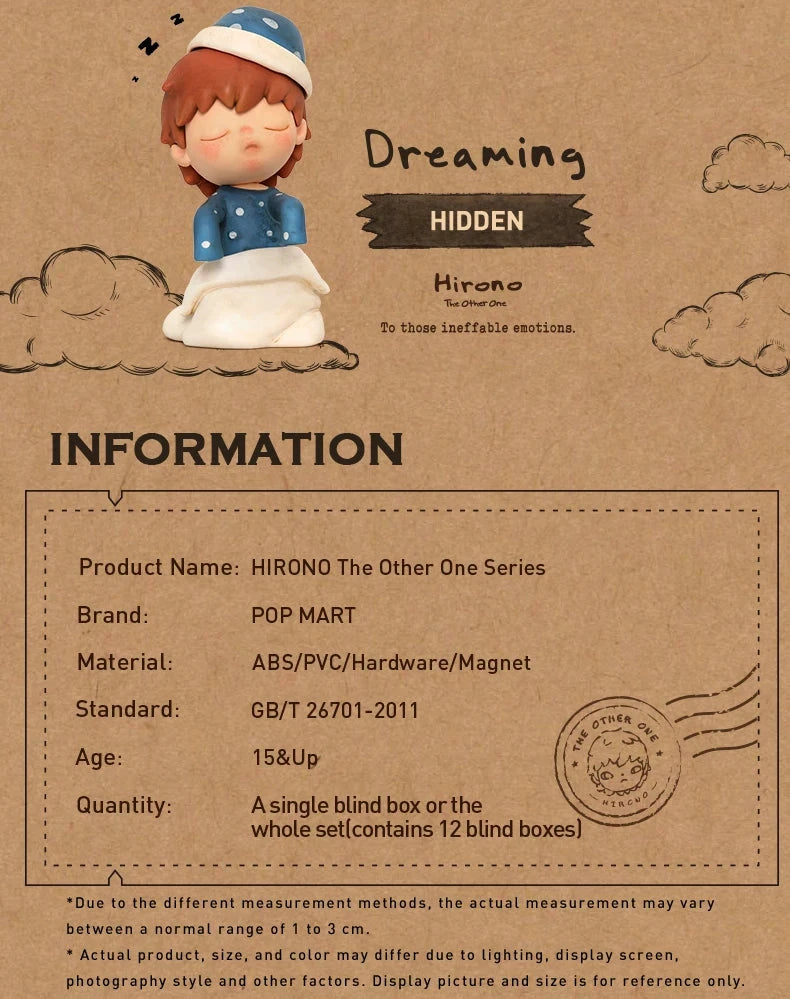 POP MART HIRONO Figurine The Other One Series Édition Limitée Numérotée Boîte Mystère by POP MART INTERNATIONAL GROUP LIMITED