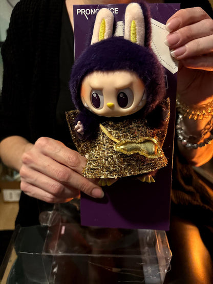 Pop Mart Pronounce Porte Clés Wings Of Fortune Dorée Édition Limitée