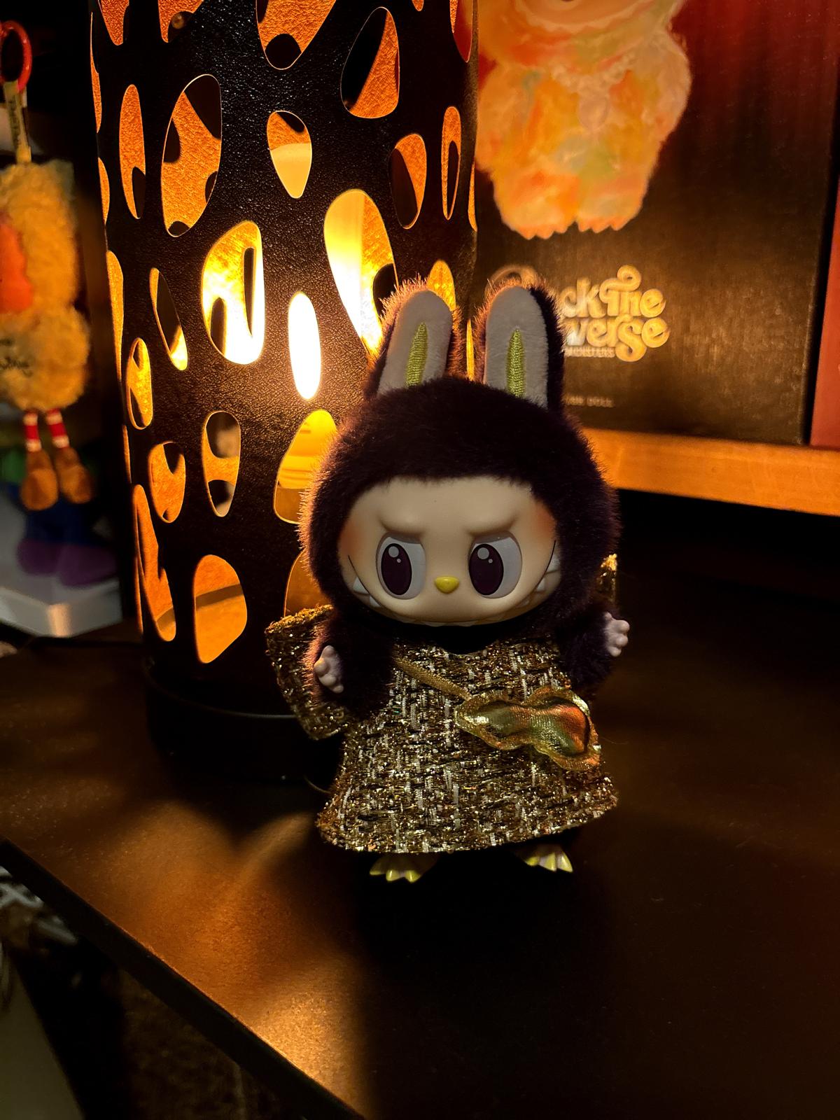 Pop Mart Porte-Clés Wings Of Fortune Doré Vinyle Kawaii