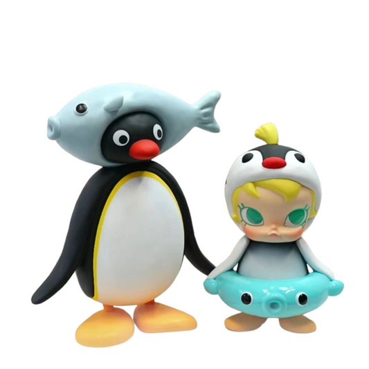MOLLY Baby Molly x Pingu – Fish Fun Figurine | Édition Limitée 2024 POP MART