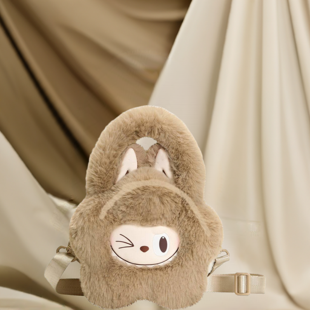 Plush Flower Bag Brown シリーズ LABUBU ブラウン POP MART THE MONSTERS Labubu Plush Flower Bag (Brown)