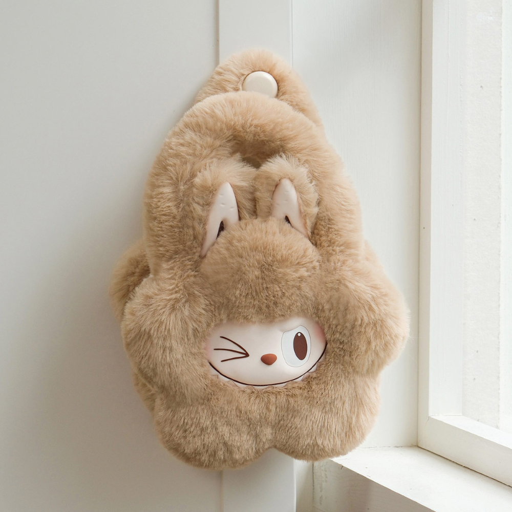 Sac Peluche Labubu – THE MONSTERS Classic Series (Marron / Bleu)