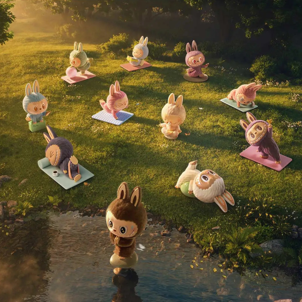 POP MART Figurine Labubu Yoga Zen en Boîte Surprise Collection Lazy Yoga The Monsters Édition Limitée by POP MART INTERNATIONAL GROUP LIMITED