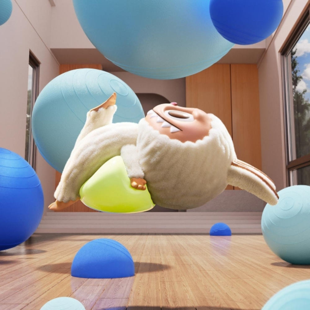 POP MART Figurine Labubu Yoga Zen en Boîte Surprise Collection Lazy Yoga The Monsters Édition Limitée by POP MART INTERNATIONAL GROUP LIMITED