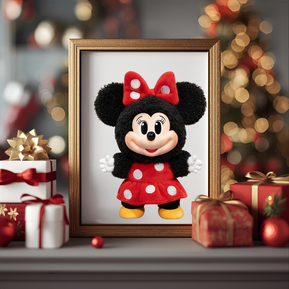 portrait dans cadre photo mickey family