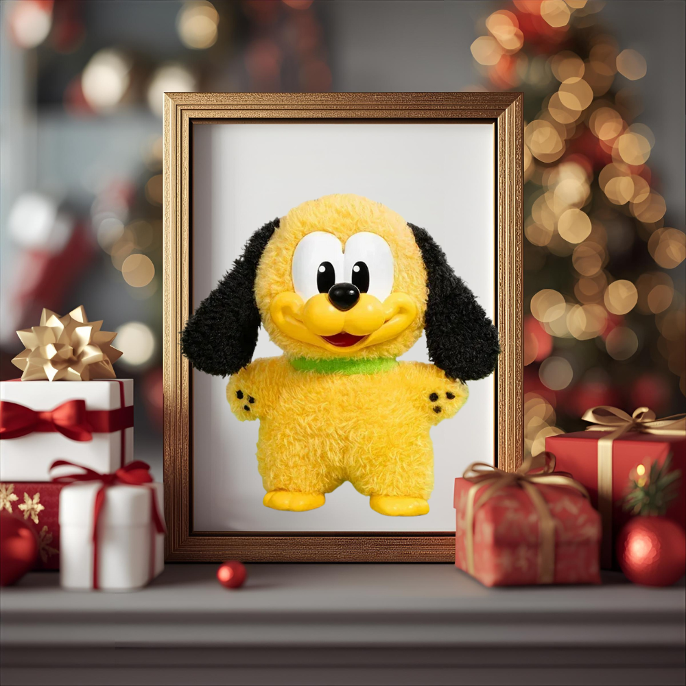 portrait dans cadre photo mickey family