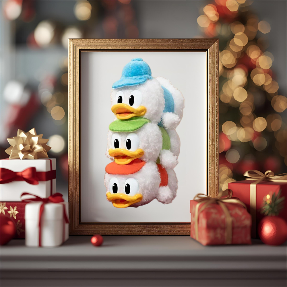 portrait dans cadre photo mickey family