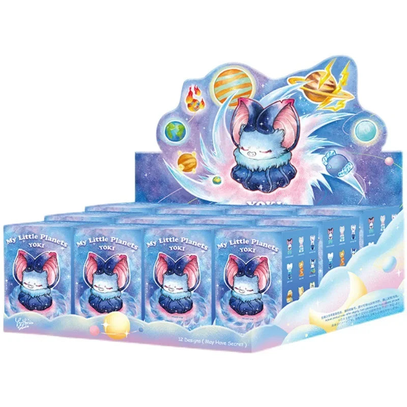 Pop Mart YOKI My Little Planets Blind Box figurine PVC 8cm art toy kawaii série planètes hidden style