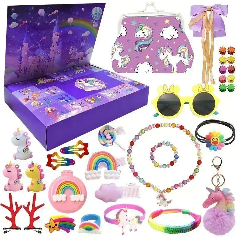 Calendrier de l’Avent Princesse & Bijoux – Coffret Cadeau de Noël Enfant