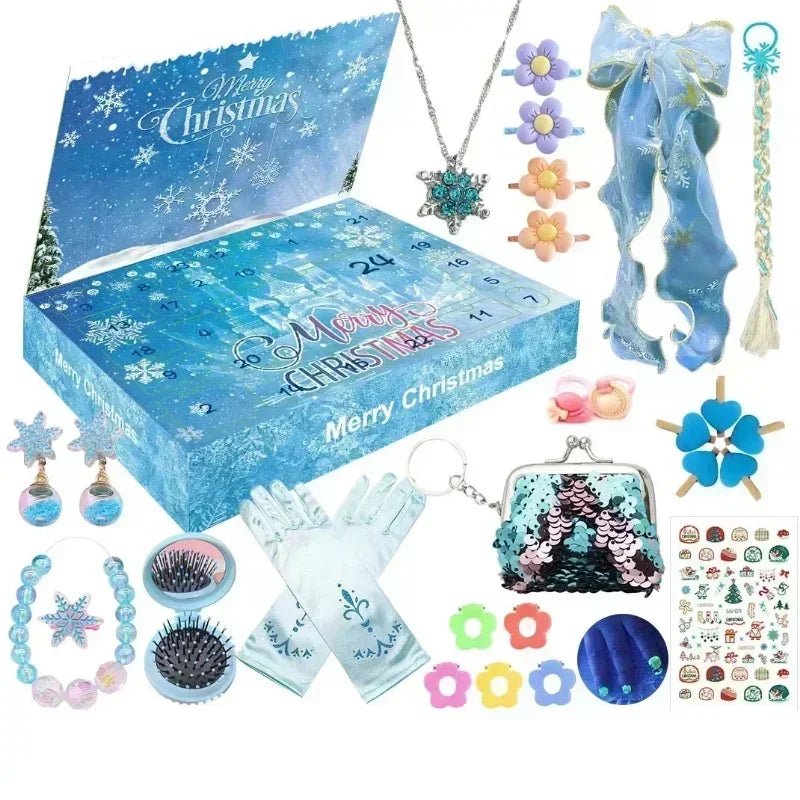 Calendrier de l’Avent Princesse & Bijoux – Coffret Cadeau de Noël Enfant