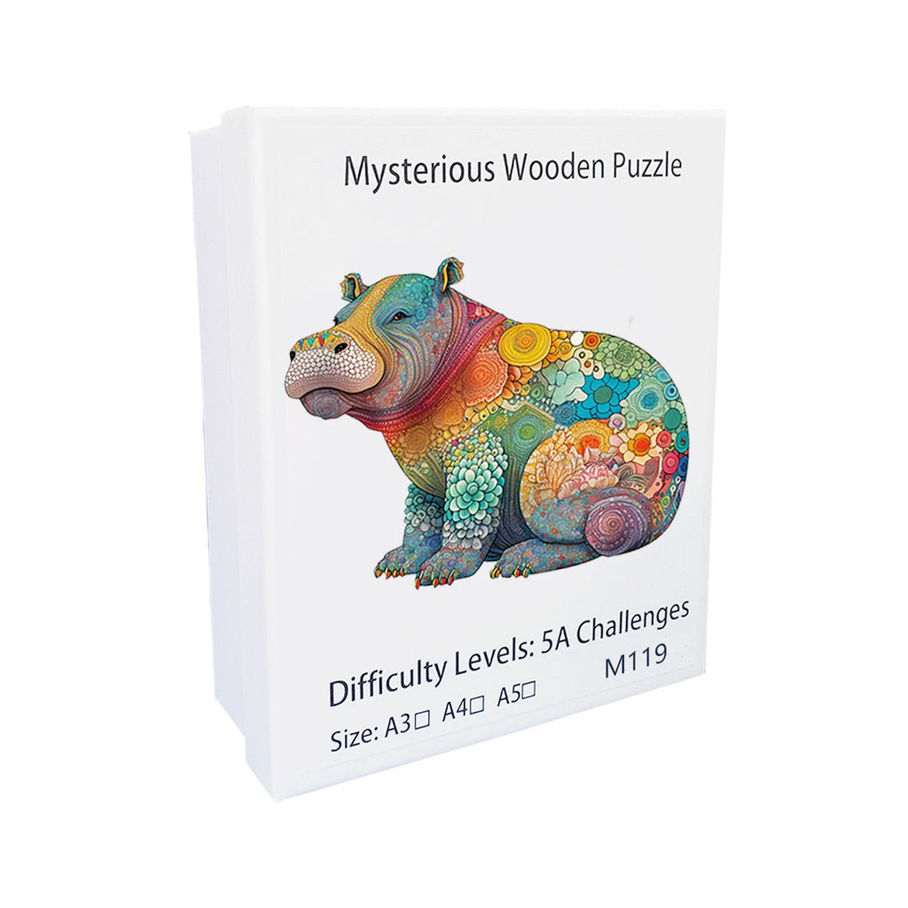 Puzzle en Bois – Animaux Silhouettes – 3D Découpe Créative