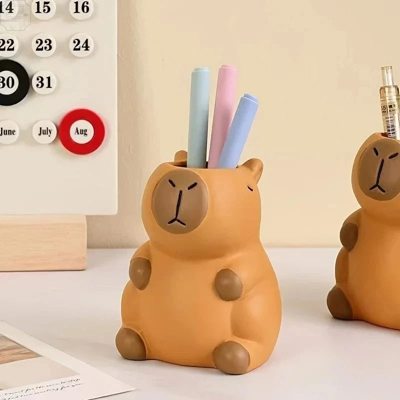Porte-Stylos Capybara Kawaii – Rangement Bureau