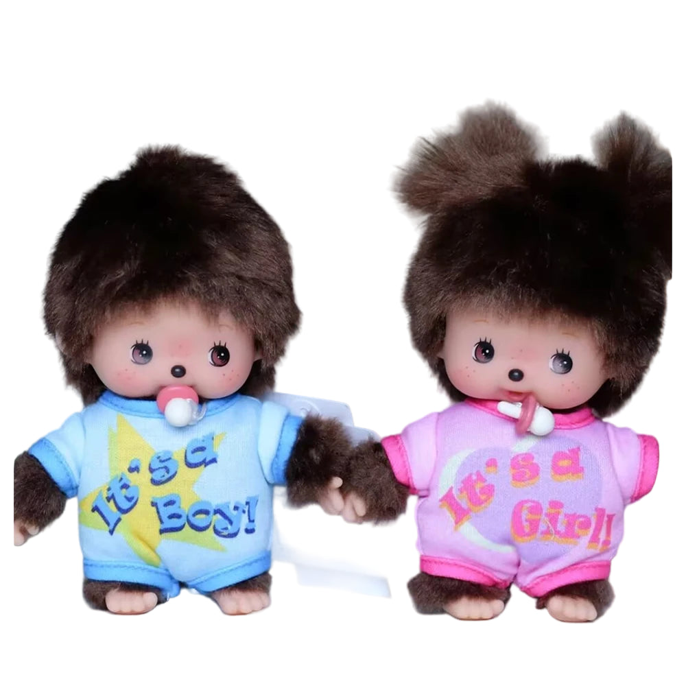 Bandai Monchhichi Baby Porte-Clés Peluche Édition Limitée Garçon Et Fille Collection by Bandai