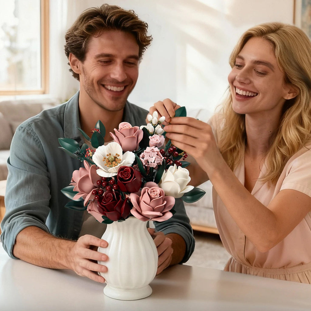 SupreOwls – Bouquet de Roses – Ensemble de Construction