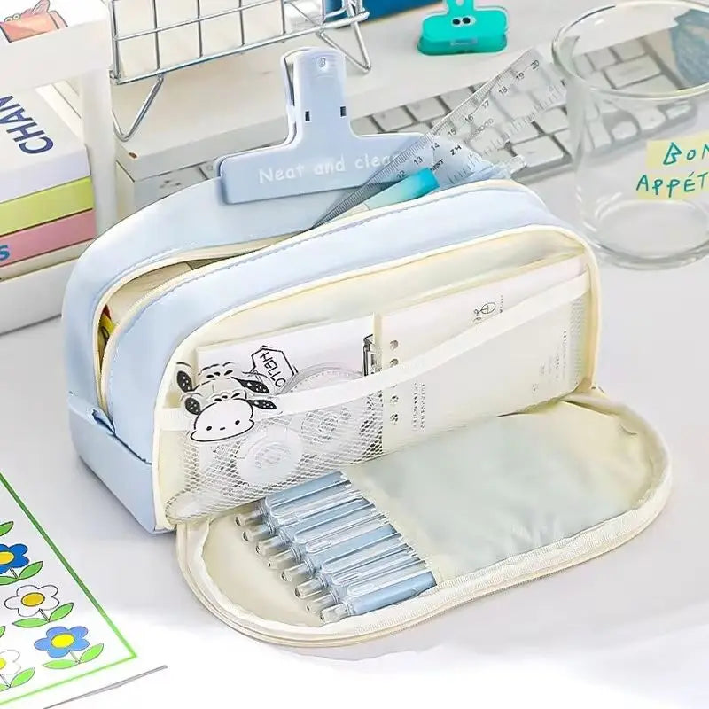 Trousse Scolaire Kawaii Grande Capacité Multi-Poches