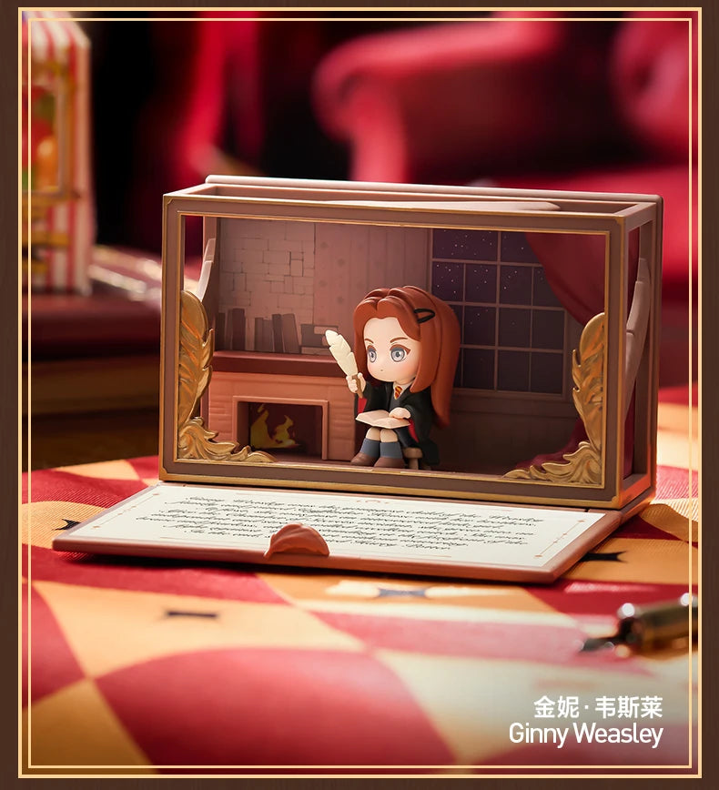 POPMART Harry Potter Poudlard série biographique boîte aveugle devinez sac jouets originaux poupée mignon Anime Figure ornements cadeau