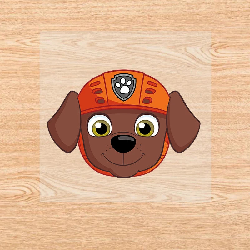 PAW Patrol - Cute Cartoon Clothing Stickers, Iron-on Patches, Kawaii Anime Heat Transfer Stickers, Cool DIY Gift, Holiday Party