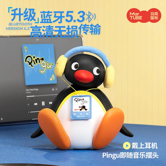 HEROCROSS Pingu Haut-Parleur Bluetooth Tête Mobile Kawaii